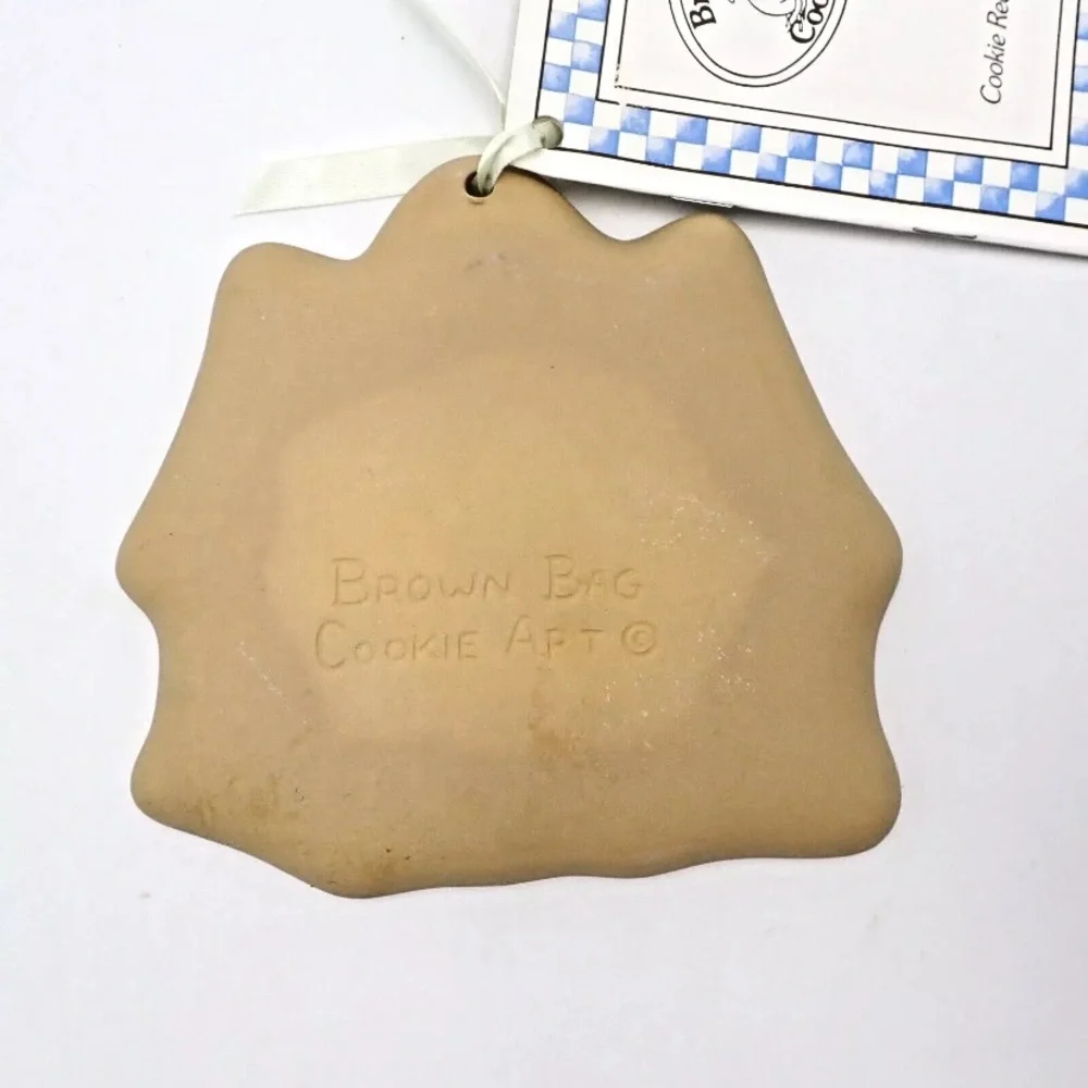 Vintage Brown Bag Cookie Art Mold 80's Gingerbread House Retired Hill Paper Cast